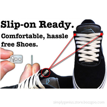 No Tie shoelace locks shoe lace anchors 4pc pack
